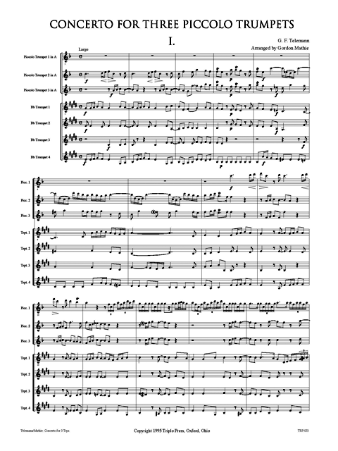 Concerto for Three Piccolo Trumpets - Image 2
