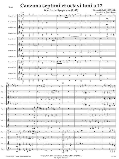 Canzona septimi et octavi toni a 12 - Image 2