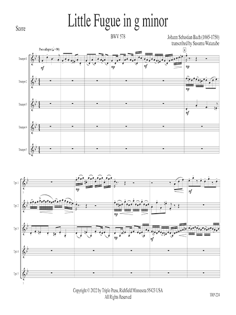 Little Fugue in g minor - Image 3